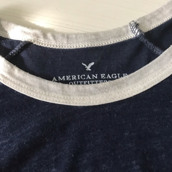 AEO Blue Ringer Tee / Size S - Picture 2 of 5